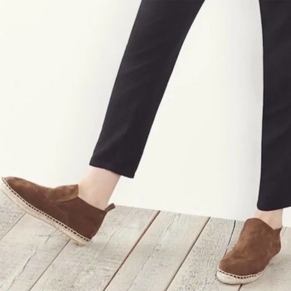 Vince Ronan Suede Leather Slip On Espadrille Loafer - Picture 14 of 15